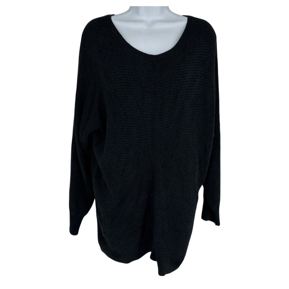 J. Jill Wearever Collection Knit Scoop Neck Long Sleeve Sweater Size M